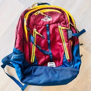 The North Face backpack "Big Shot" Backpack Red, blue, yellow
